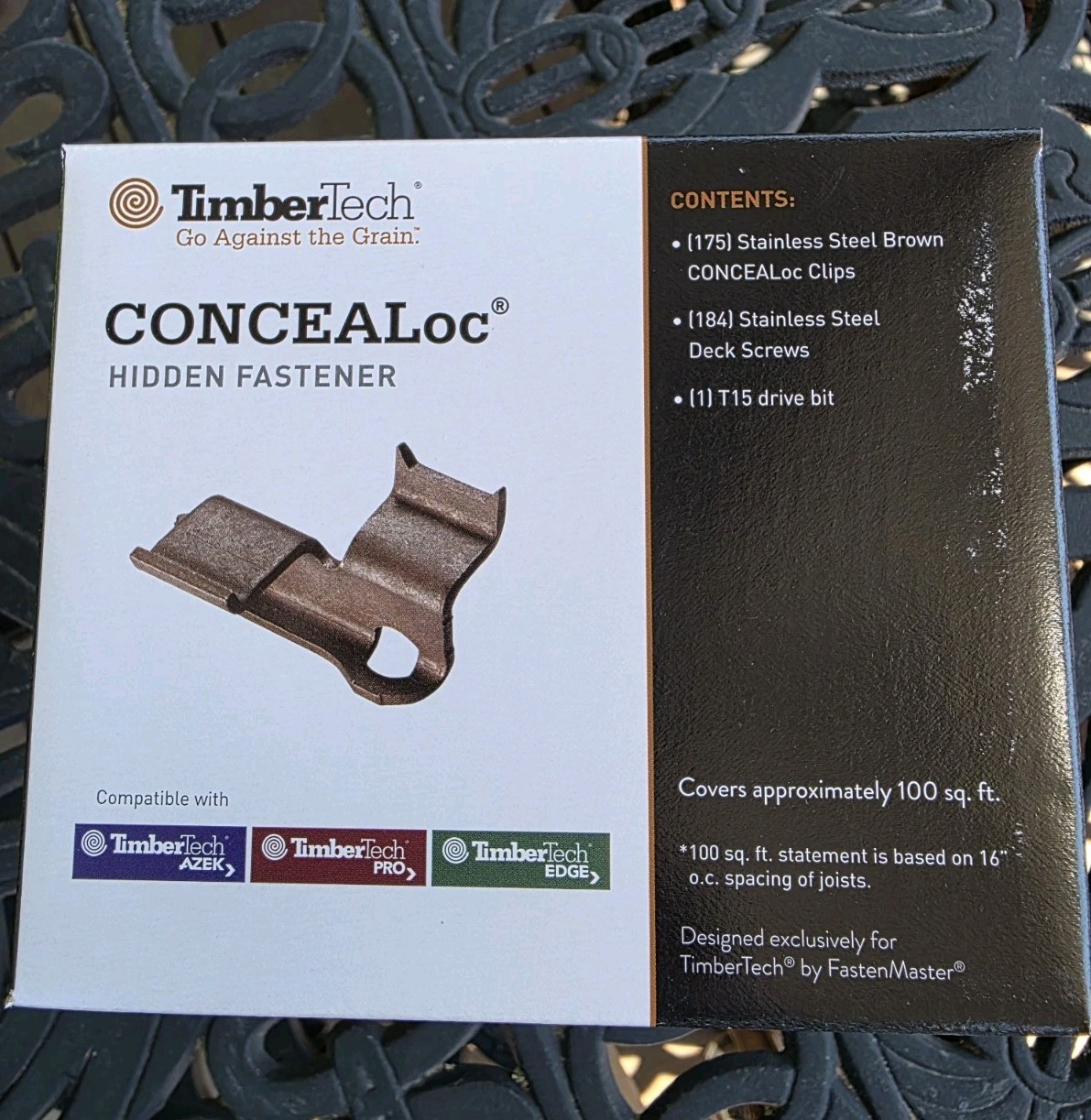 CONCEALoc Hidden Fastener 100 sq ft Timbertech/Azek Free Shipping gallery