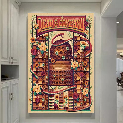 NEW!!! Dead & Company Sphere Las Vegas, NV Mar 22 2025 Tour Poster gallery