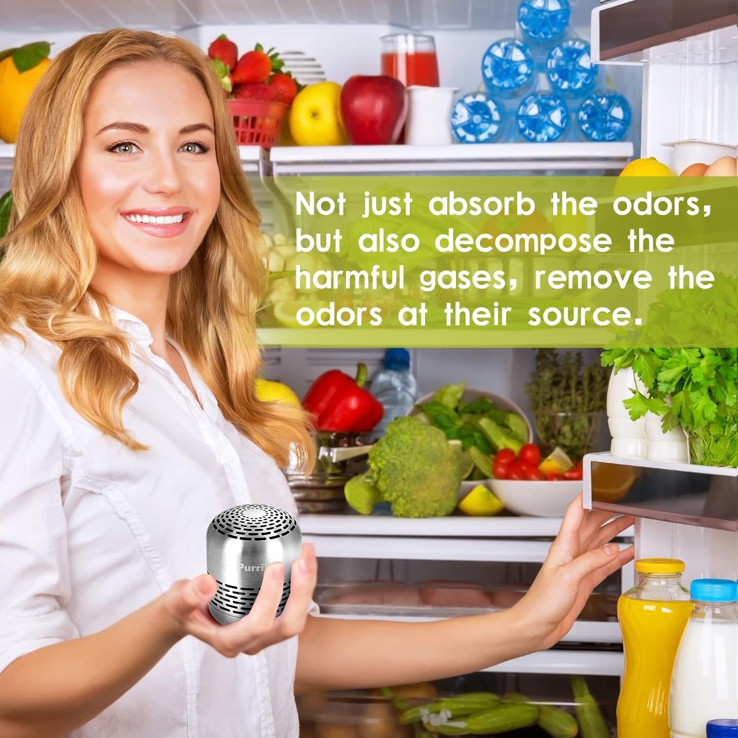 Purriko Refrigerator Deodorizer,Lasts up to 10 Years,Refrigerator Odor Eliminato gallery