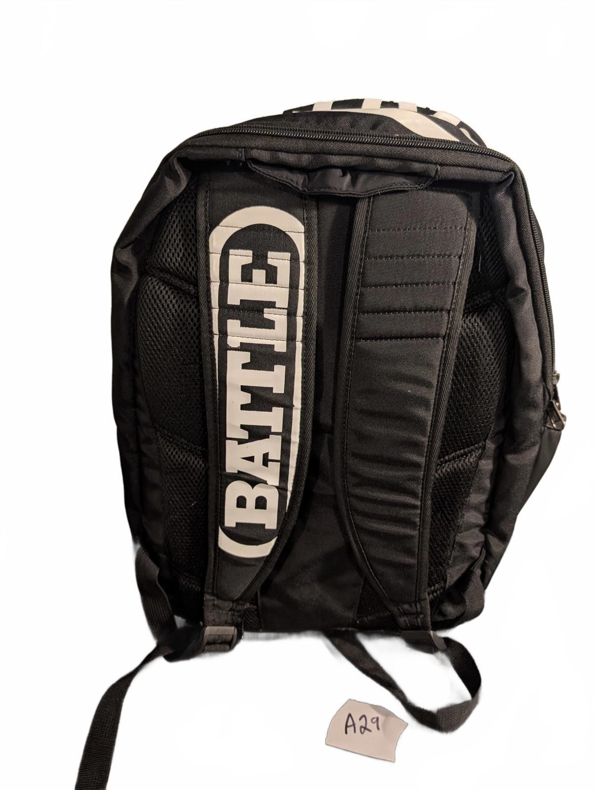 Battle Sports Vaults Athletic Backpack | Black White - Durable Material 4