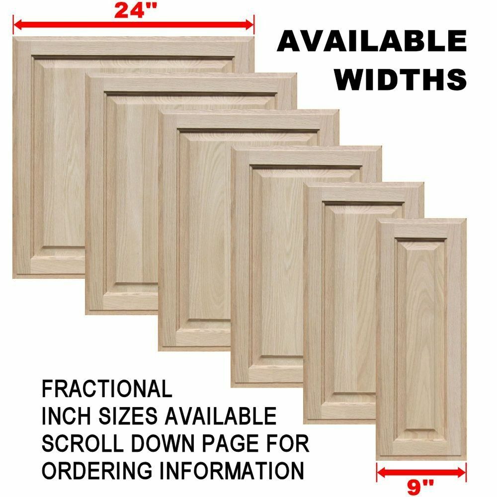 Unfinished Oak Square Raised Panel Cabinet Doors (Up to 24"H) gallery