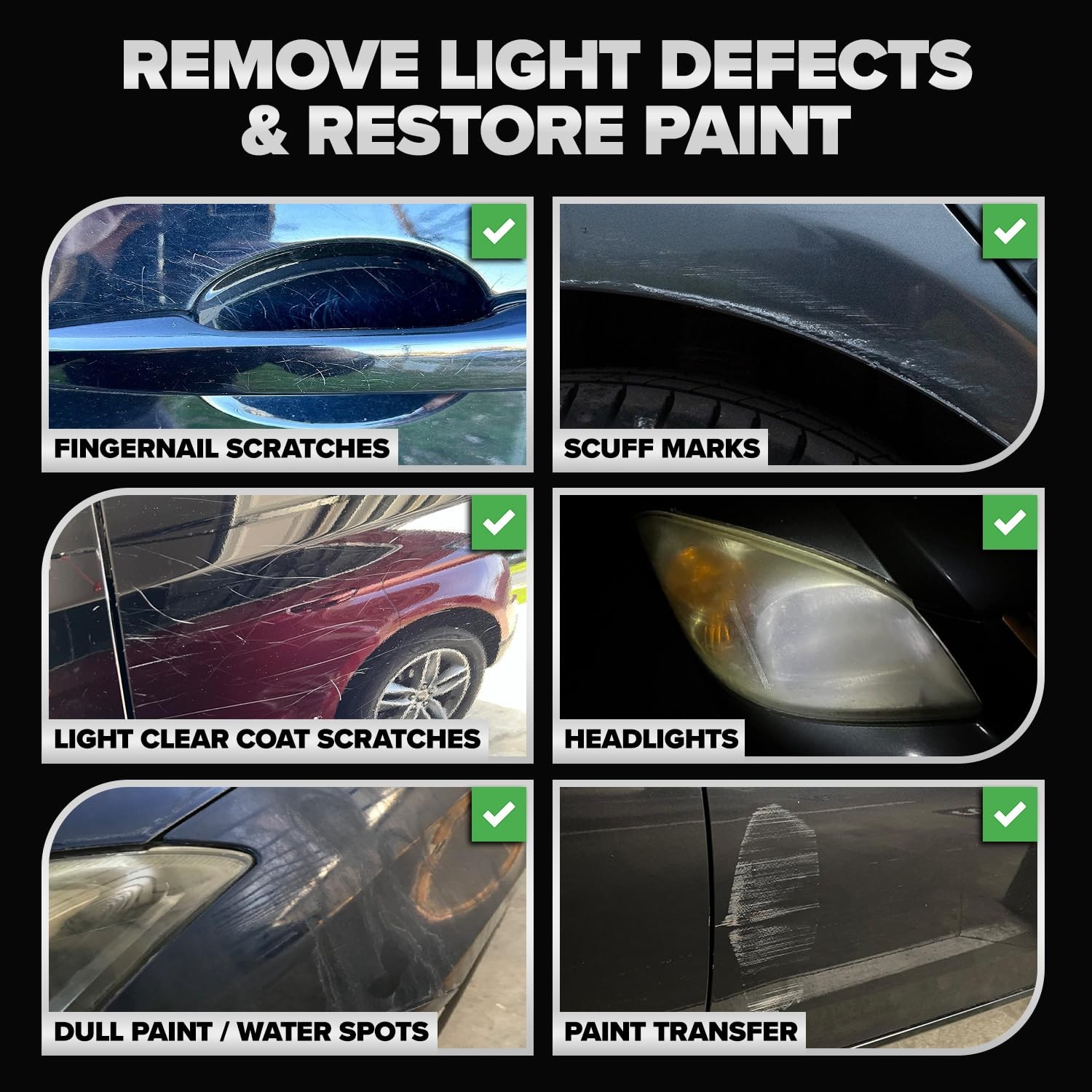 Carfidant Black Scratch And Swirl Remover - Car Scratch Remover For Vehicles gallery