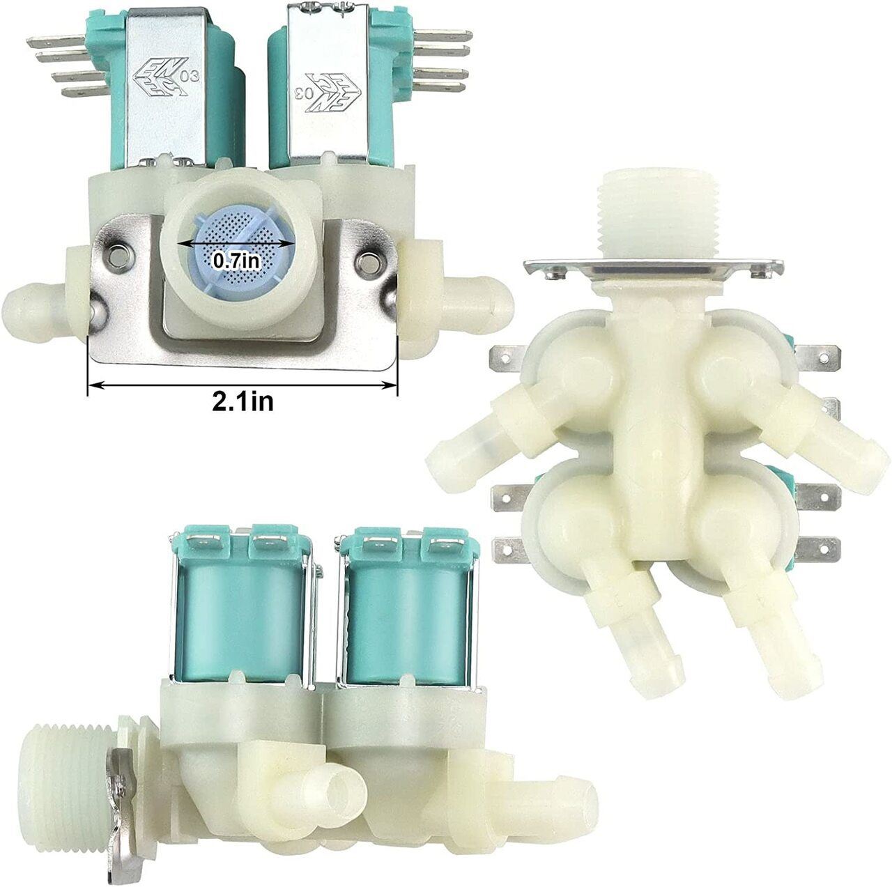 Water Inlet Valve Compatible with LG Kenmore Washer 5220FR2008F PS3527431 AP4445 gallery