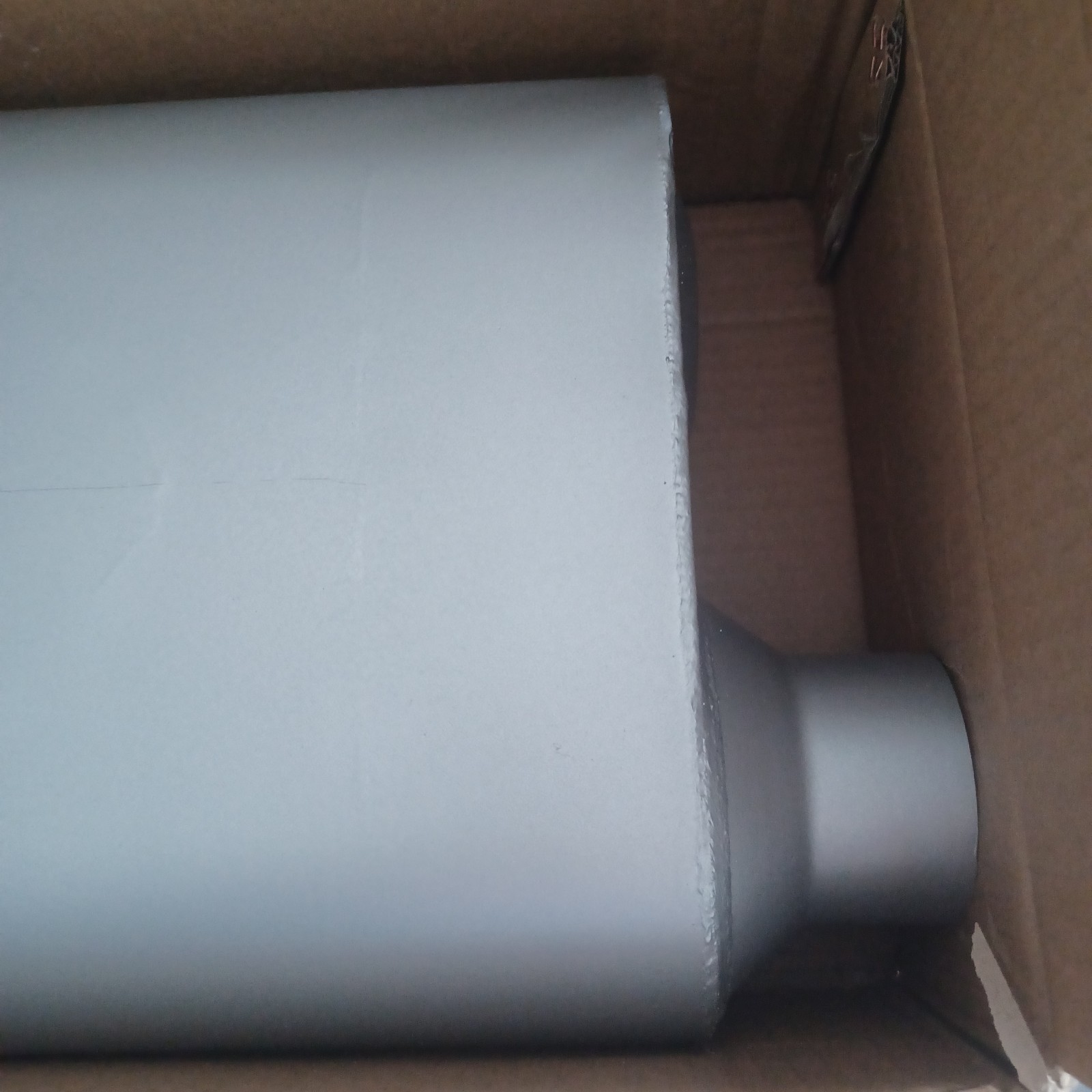 Universal Mufflers, Two Chamber 2.5'' offset inlet (ID) 2.5'' offset outlet (ID) gallery