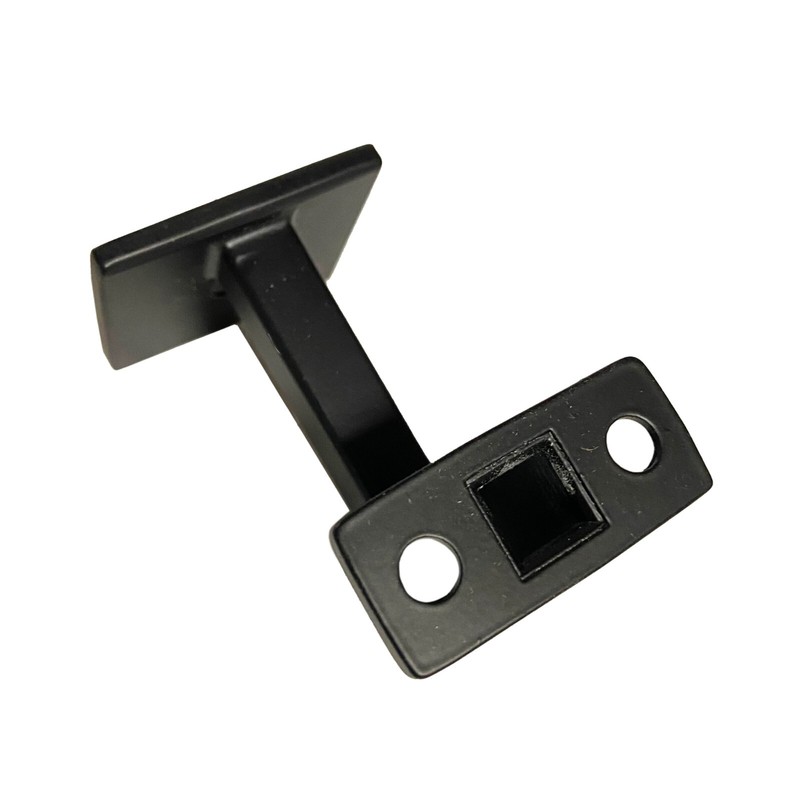 Handrail Bracket Square with Mounting Screws - Set of 5 - (Satin Black) gallery