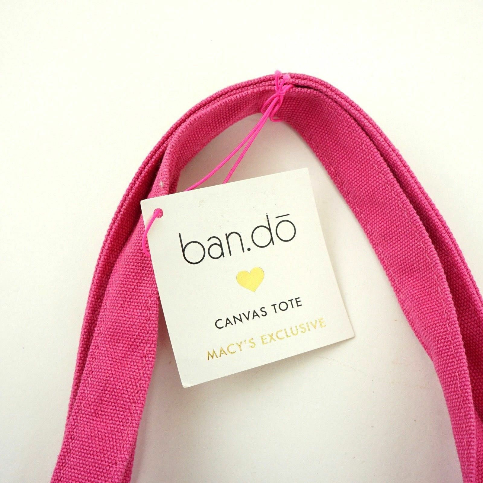Ban.do Tote Bag "Here Comes The Fun", Pink Canvas, 14" x 11, Bando gallery