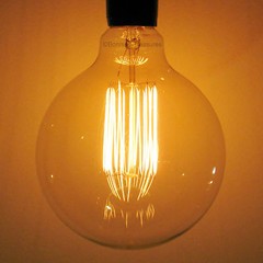 XLARGE 4.92″ Sunlite 40w Edison Antique G40 Globe Light Bulb, Squirrel Cage