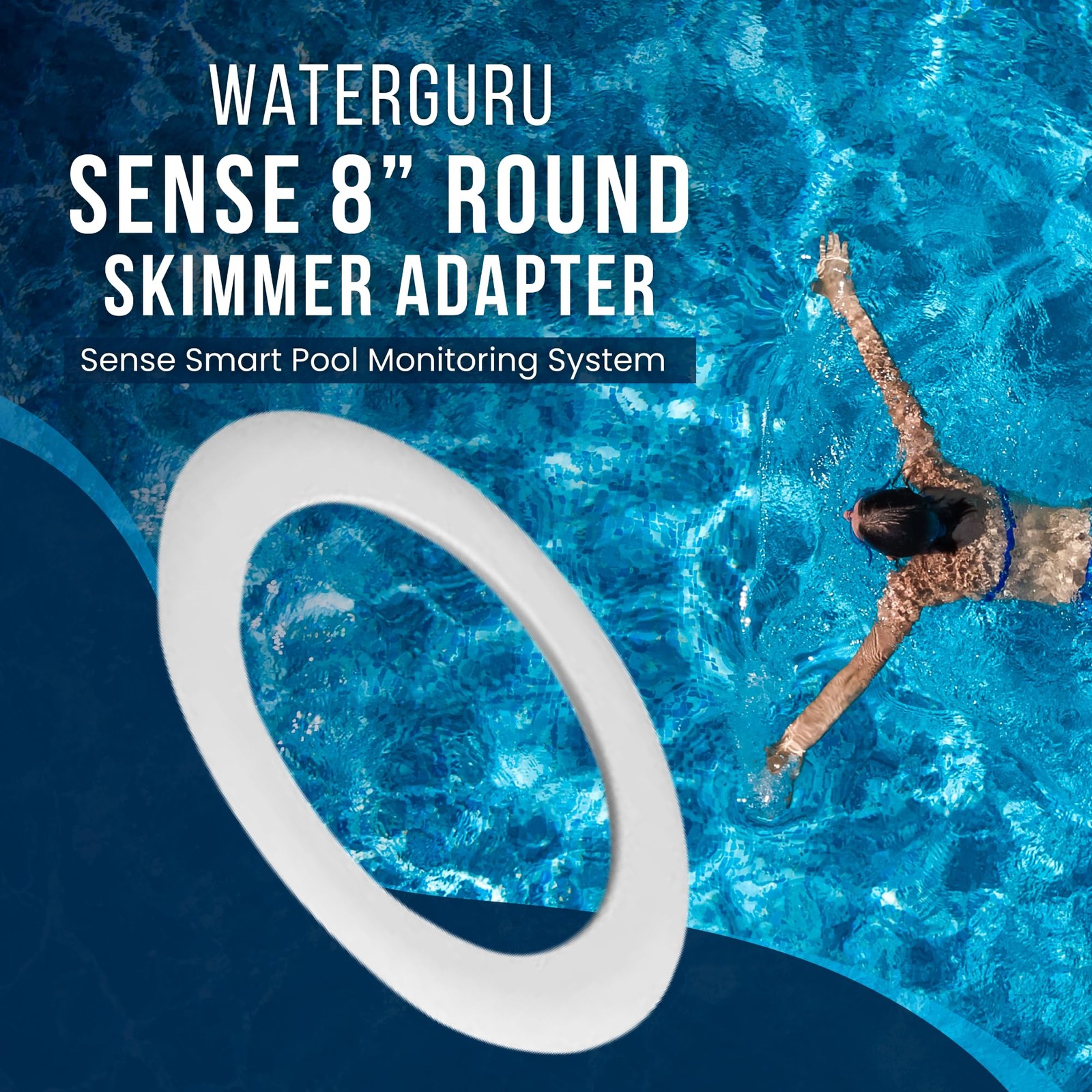 - Sense Skimmer Adapter - Smart Pool Monitor - Chlorine & pH Meter - Pool Wat... gallery