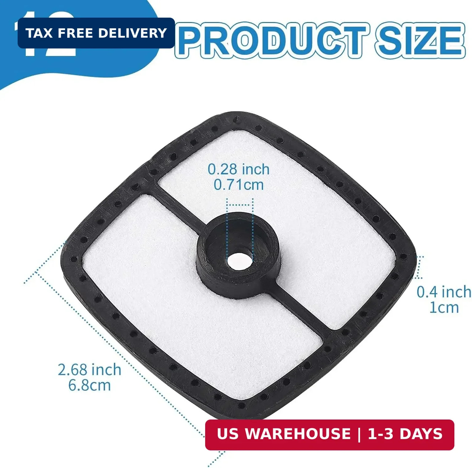 12PCS SRM-225 Air Filter Suitable For A226001410 SRM210 GT225 PAS225 SRM230 PB25 gallery