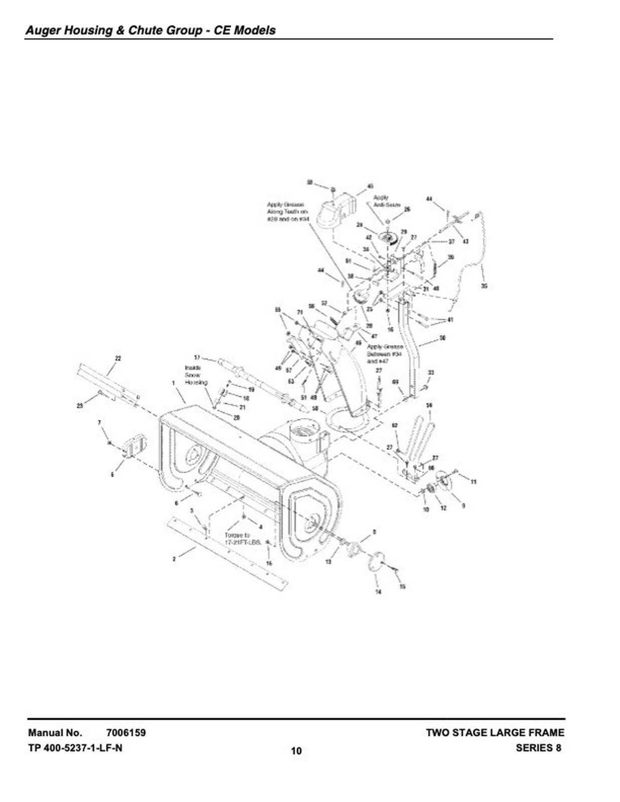 Parts Manual Snapper Two-Stage Large-Frame Snow Thrower Series 8 gallery