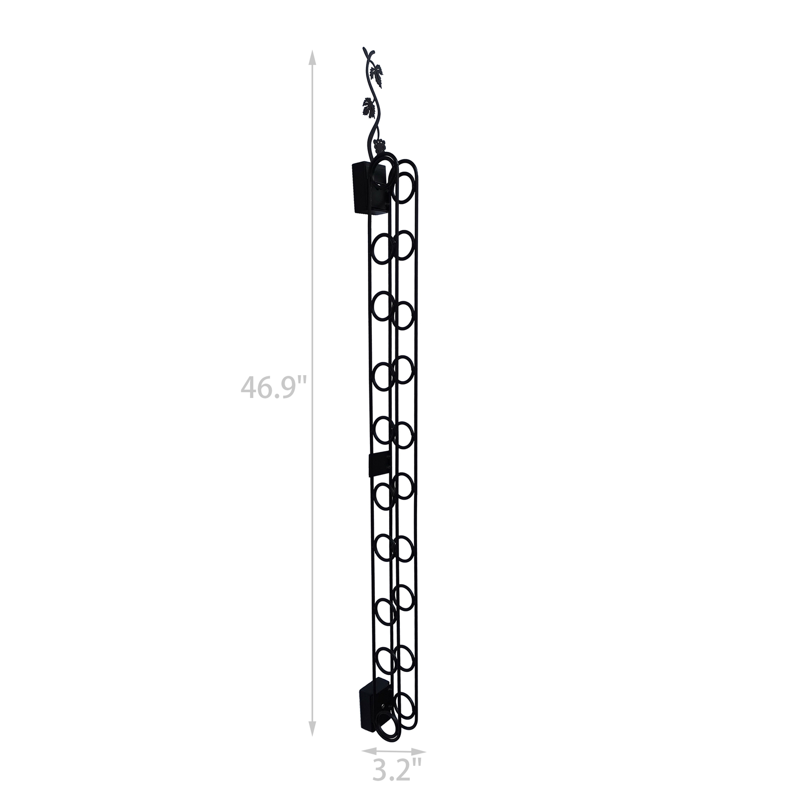 10-Bottle Wall Mount Wine Rack Wine Holder Wine Display Rack Wine Organizer gallery