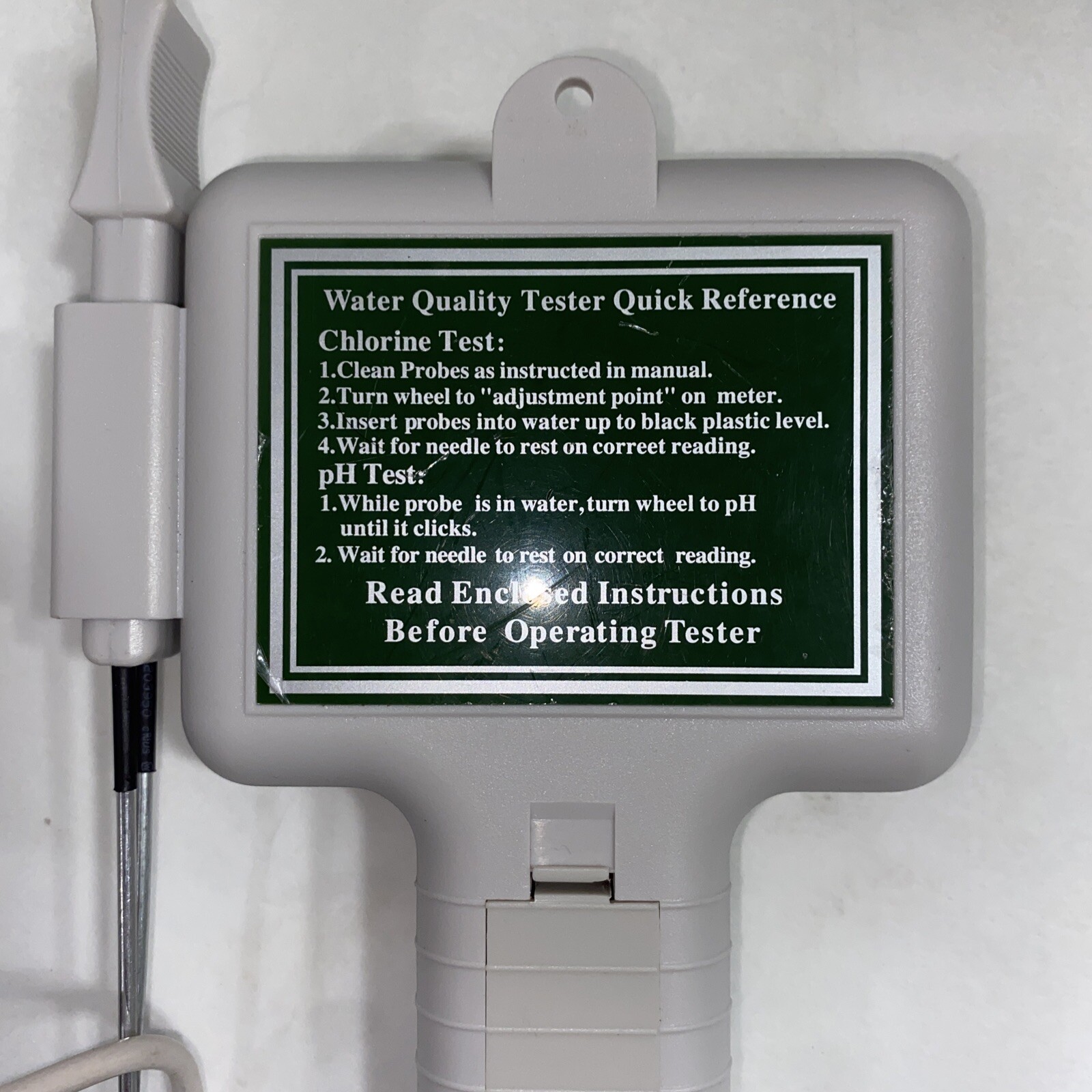 PC101 PH Meter Water Quality PH CL2 Chlorine Tester Level Meter fo Swimming Pool gallery