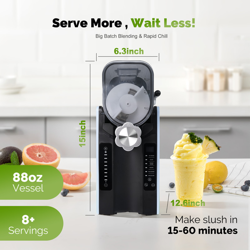 Slushie Machine for Home No Ice Needed, 88 oz Frozen Drink Maker with 6 Preset gallery