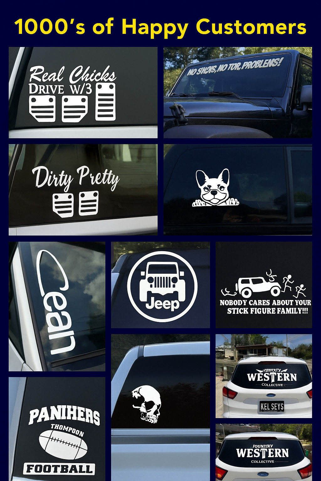 Custom Decal Sticker Vinyl Lettering Personalized Text,Window Wall Car Truck gallery