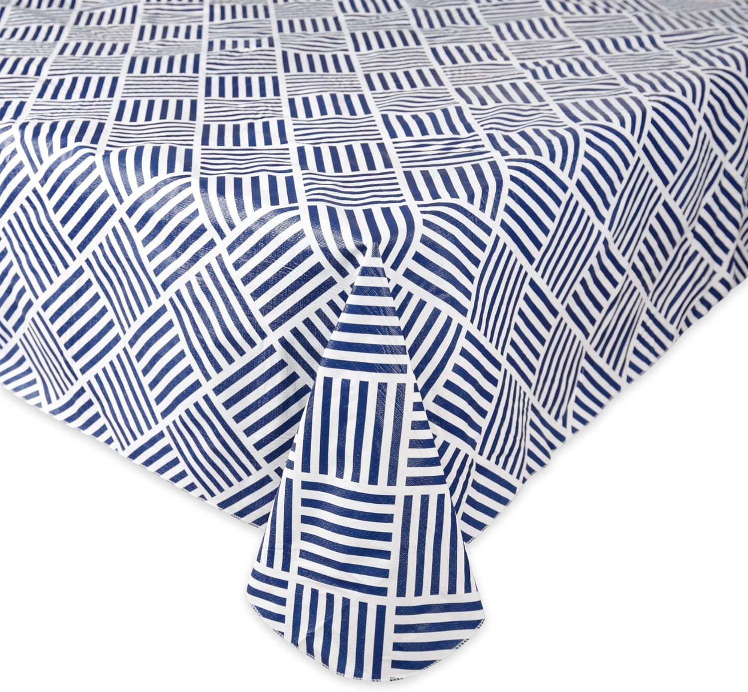 Indoor/Outdoor Vinyl Tabletop Collection Grid Pattern, Flannel Backed Table gallery