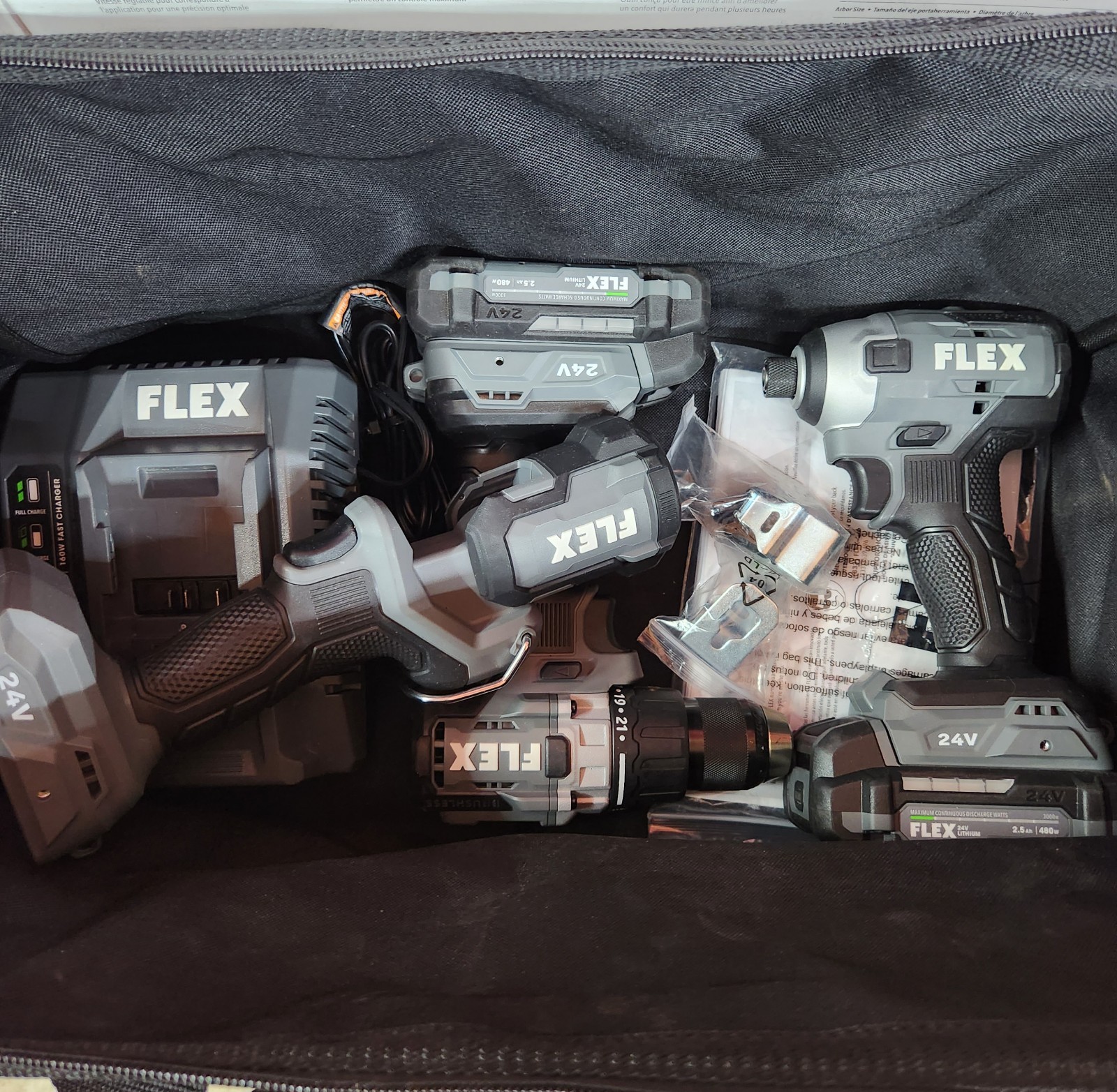 ⭐️NEW⭐️ FLEX 24V Brushless 3-Tool Combo Kit gallery