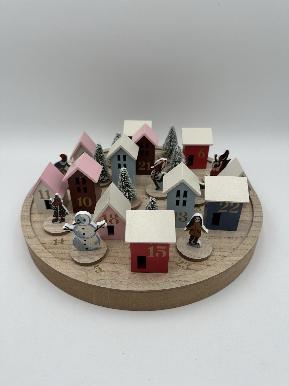Countdown to Christmas Mini Village Wooden Calendar Threshold Target New Other gallery