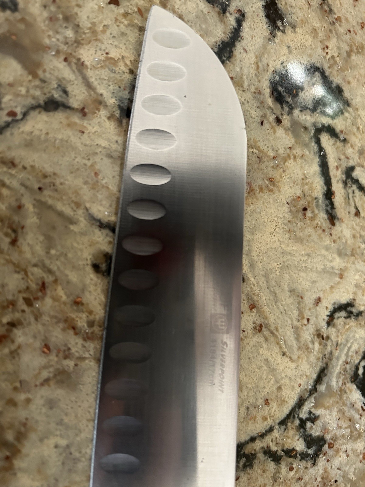 Vintage WUSTHOF Silverpoint 4184 / 17cm, 6.5" Santoku Knife Germany gallery