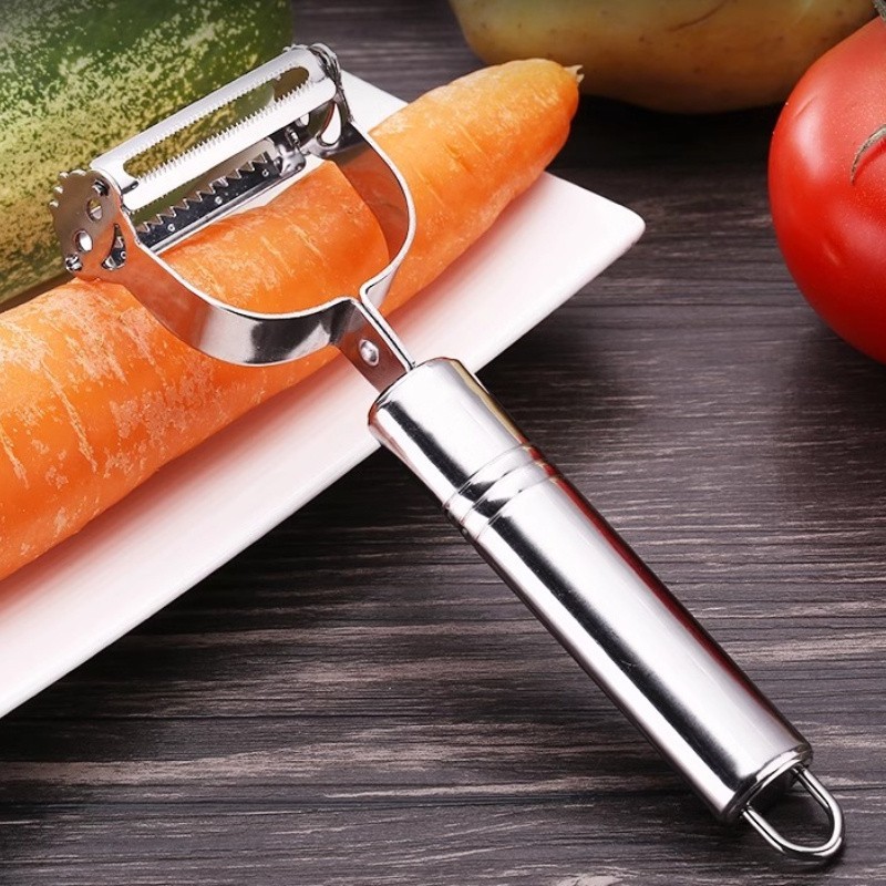 Multi-Functional Stainless Steel Vegetable Peeler, Julienne Cutter & Slicer gallery