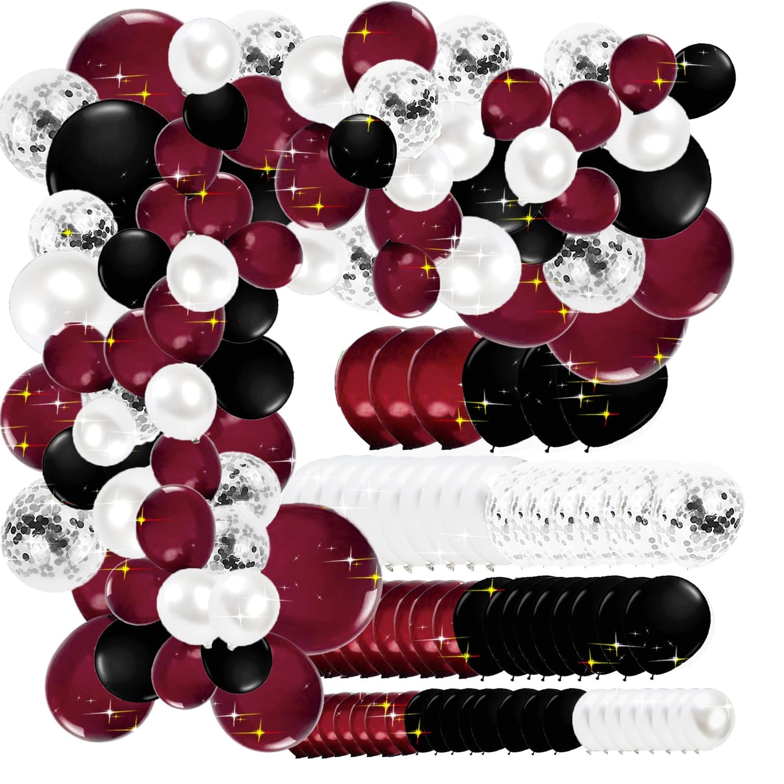 Graduation Decorations Maroon Black 2026/Burgundy Black Graduation Party Deco... gallery
