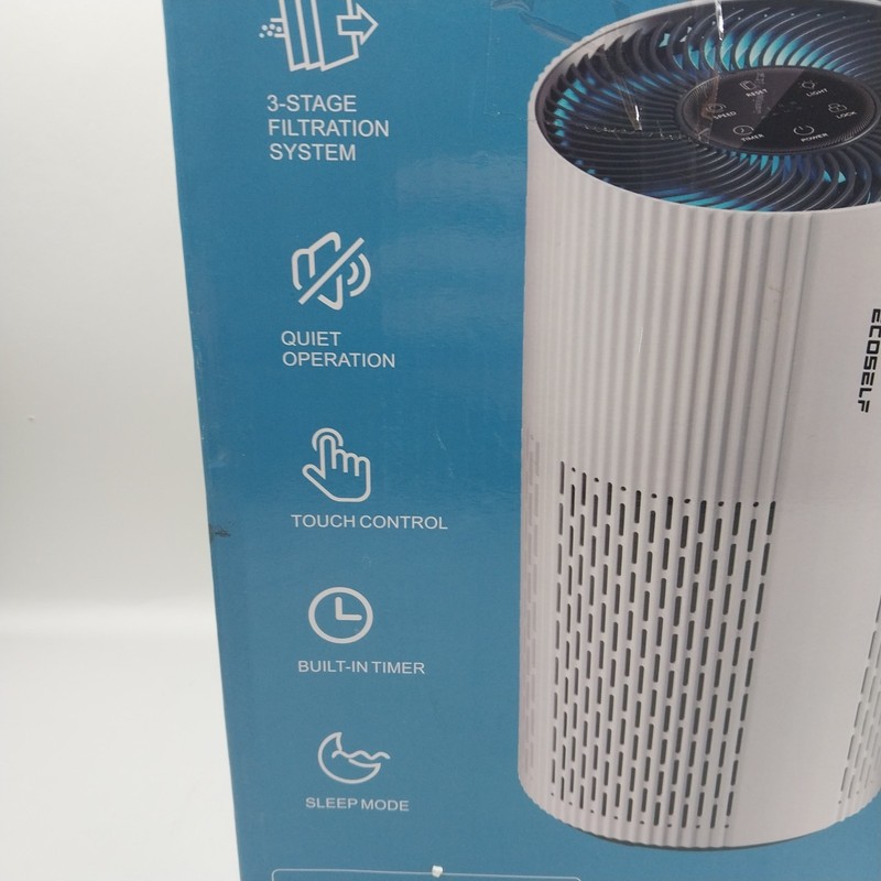 ECOSELF HAP-604 White Touch Control True HEPA Air Purifier New/Open Box gallery