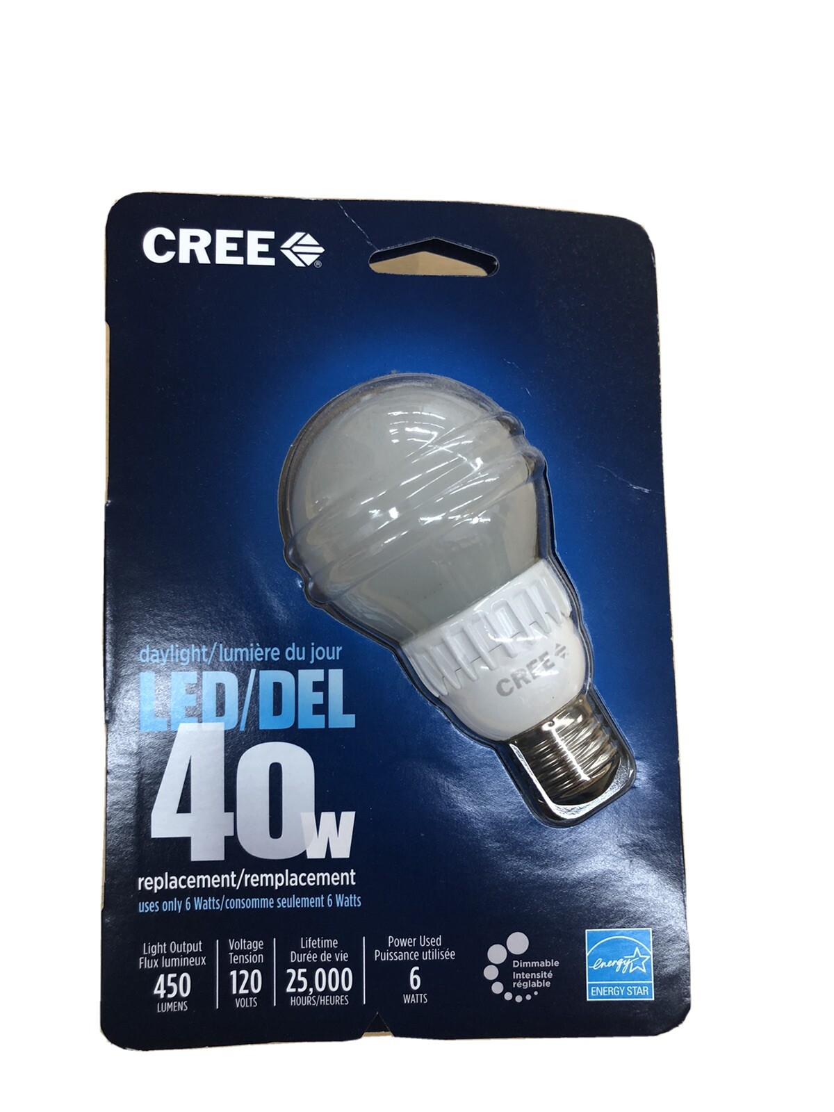 1 CREE 40W Equivalent Daylight 5000k A19 Dimmable LED Light Bulb gallery