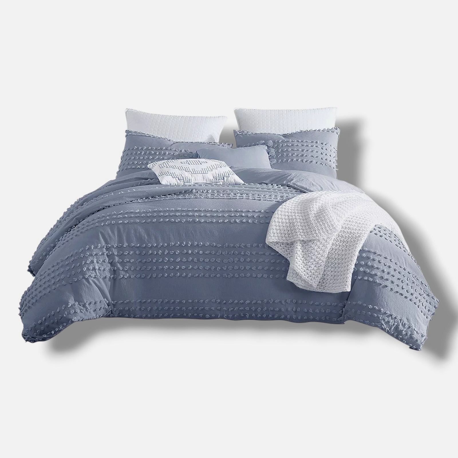 Swift Home Blue Magnificent Marilla Dot 5-Piece Comforter Set, Full/Queen gallery