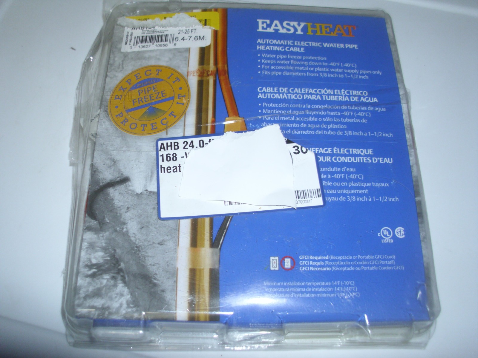 NEW EasyHeat 21-25 FT Automatic Electric Water Pipe Heating Cable AHB124 gallery