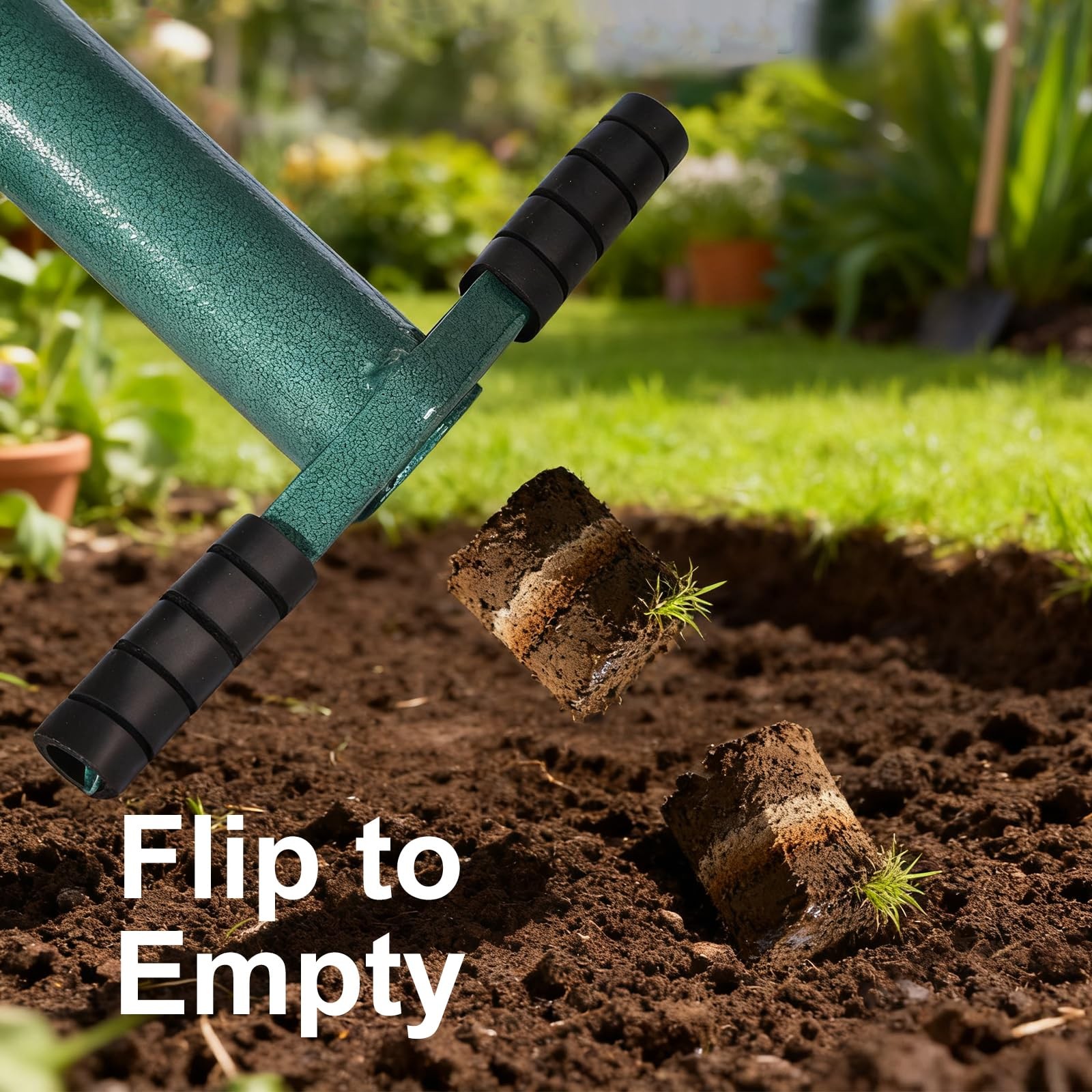 Sod Plugger Bulb Planter Planting Tool, Easy to Assemble Garden Trasnplanter.... gallery