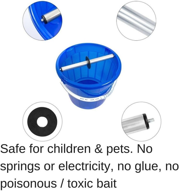 Humane Live Catch Mouse Trap with Auto Rolling Reset - Safe for Kids & Pets gallery