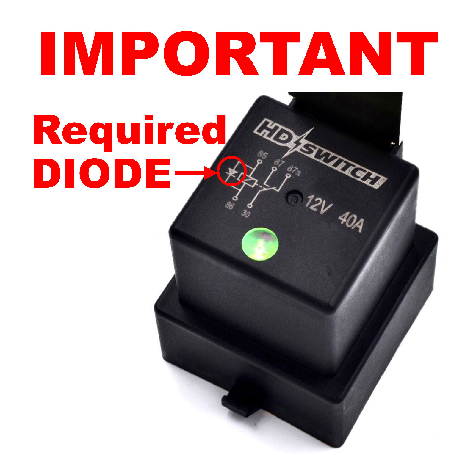 (2 Pack) Relay fits Scag 483013 w/ DIODE - Weather Proof & LED Indicator Upgrade gallery