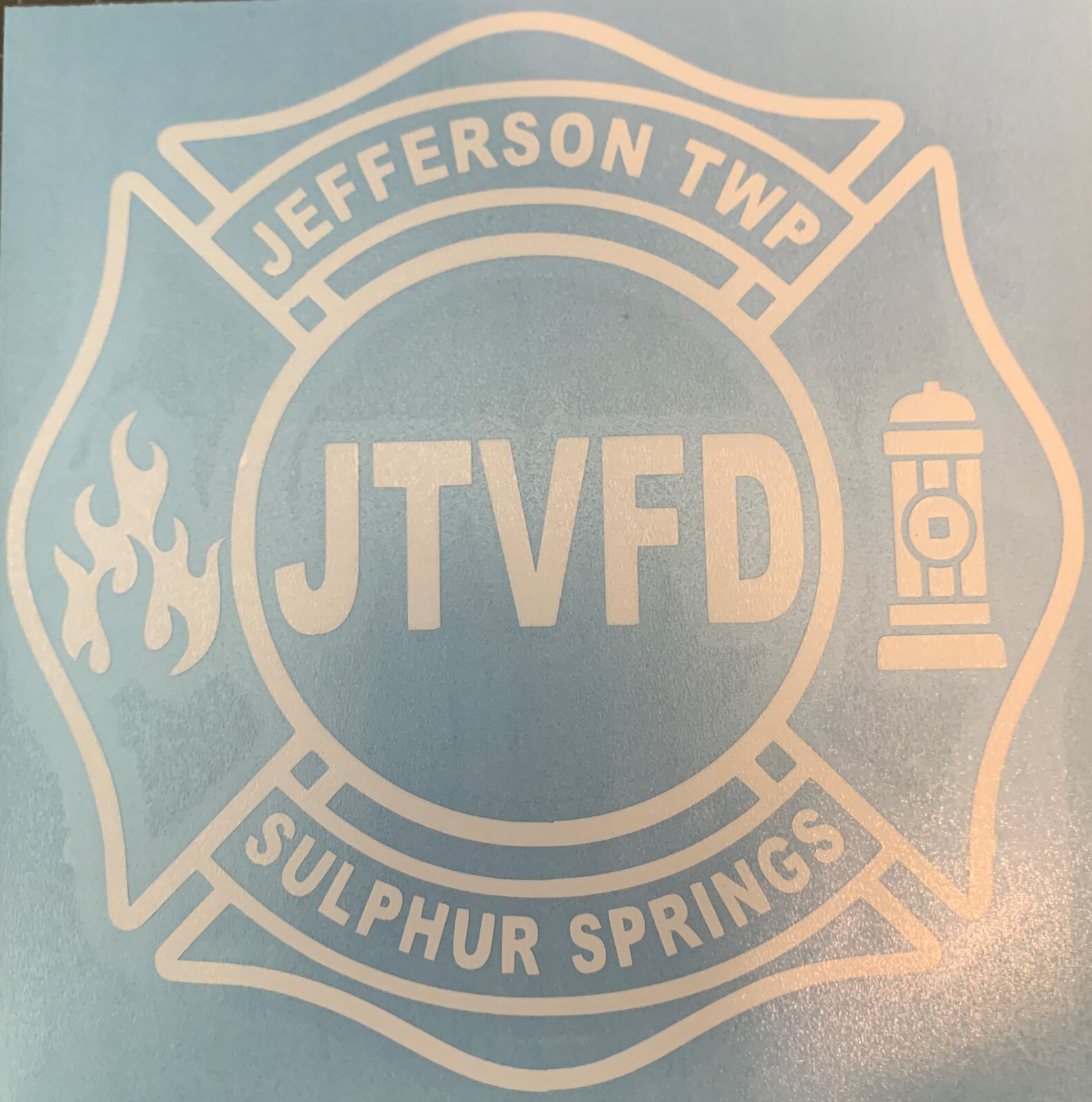Custom Fire Department Decal(s) - Oracal 651 Outdoor Vinyl - 5.0" x 5.0" gallery