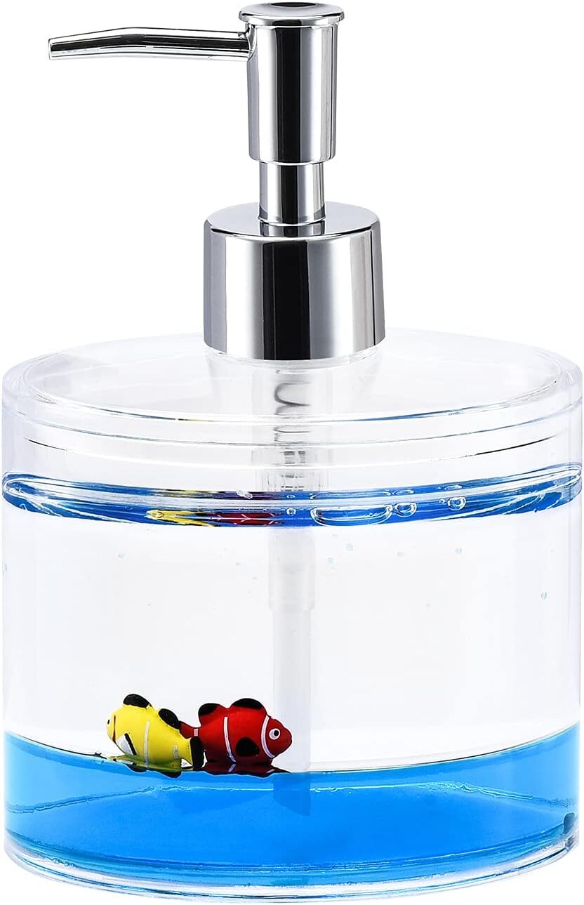 Locco Decor Acrylic Liquid 3D Floating Motion Bathroom Kitchen Soap Dispenser gallery
