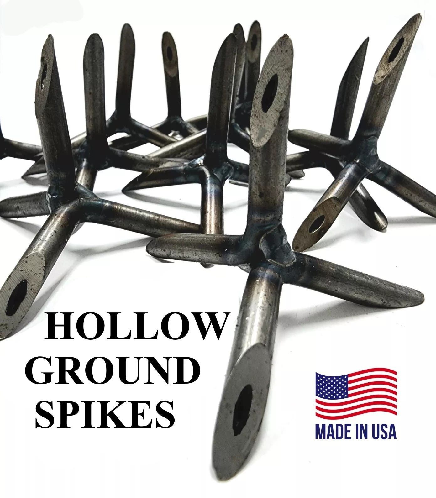Caltrops Ground Spikes Pest Tire Puncture Best Available HOLLOW WELDED STEEL gallery