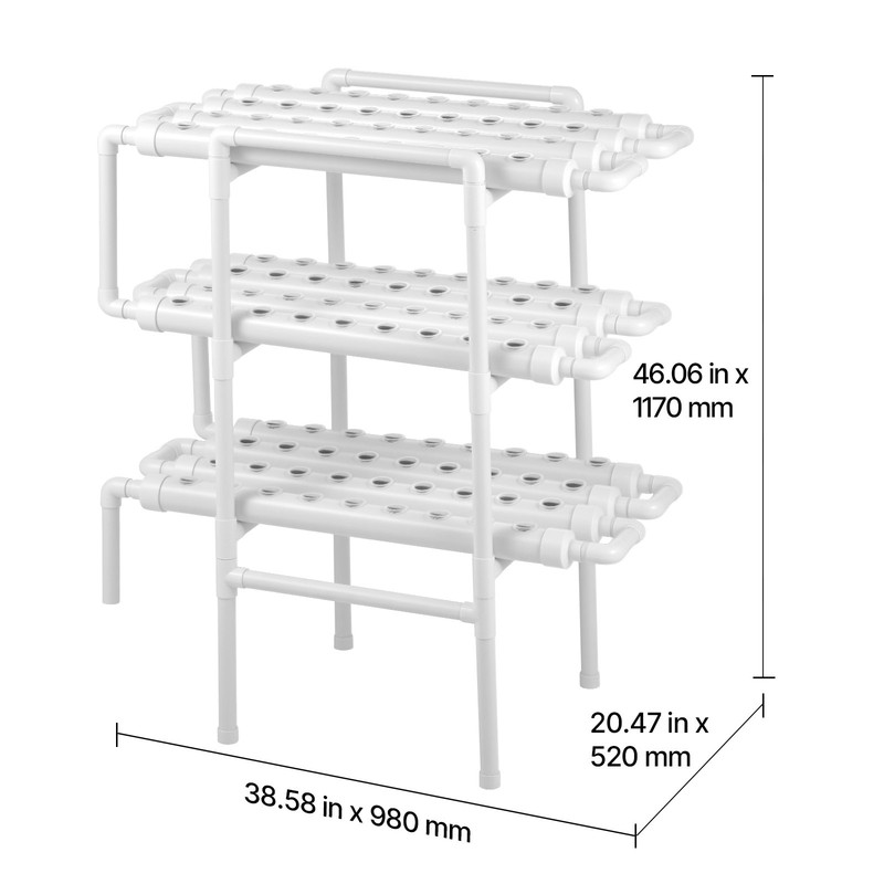 Uimoso Hydroponic Grow System 3 Layer 108 Planting Sites Hydroponic Growing Kit gallery