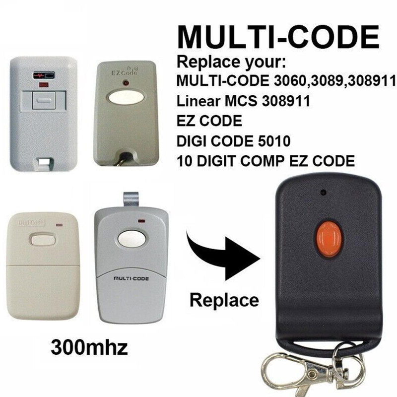 For Multi-Code 3089 MultiCode 308911 Linear Garage Gate Remote 300mhz MCS308911 gallery