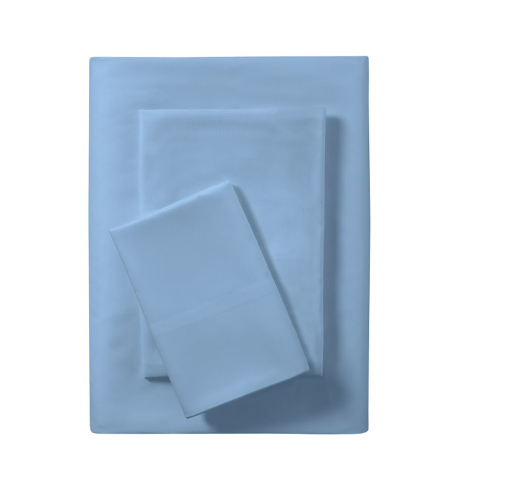 Mainstays Basic Value Microfiber Bed Sheet Set, Light Blue, Twin, 3 Piece. gallery