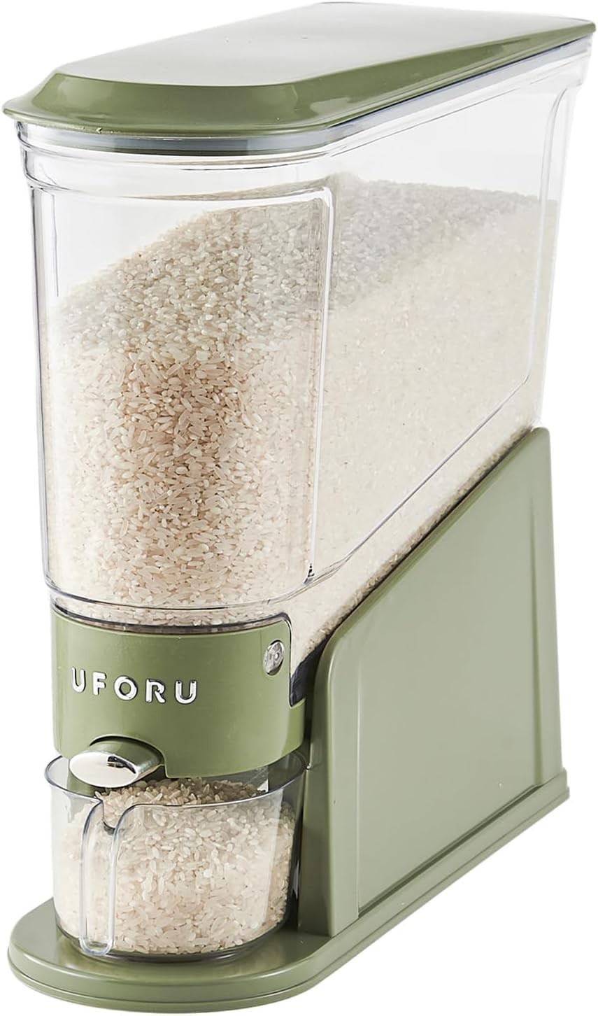 Rice Dispenser 11Lbs, Slim Rice Storage Container for Small Space, BPA-Clear Dry gallery