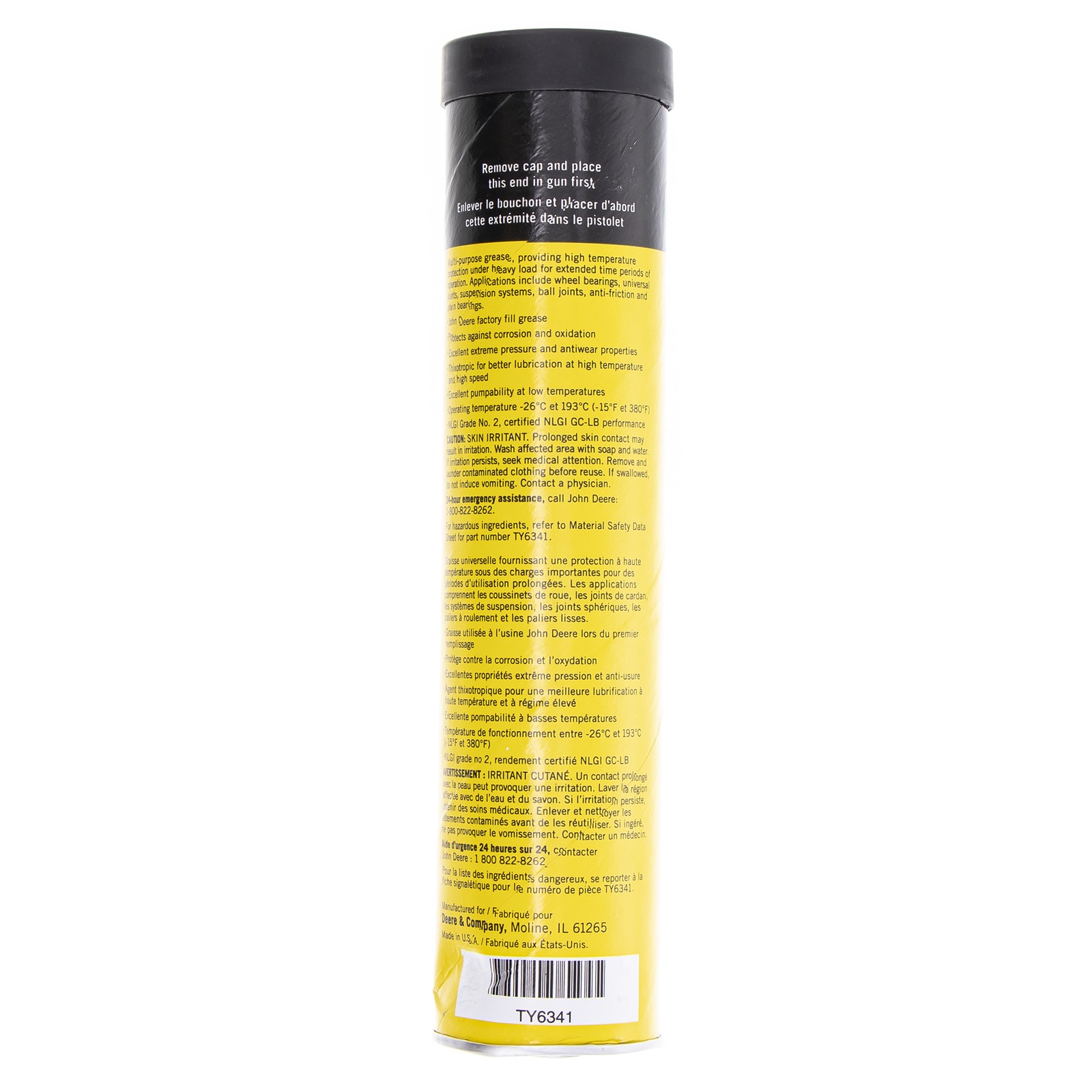 John Deere TY6341 2-Pack Multi-Purpose SD Polyurea Grease 14oz Container gallery