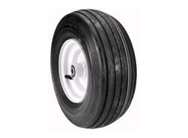 SOLID WHEEL ASSEMBLY 13X500X6 for Dixie Chopper 42"-72" Decks - Silver