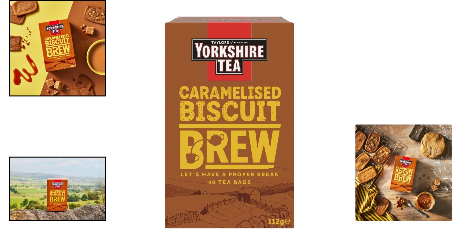 Yorkshire Tea Caramelised Biscuit Brew - 40 Count Caffeinated Pillow Tea Bags gallery