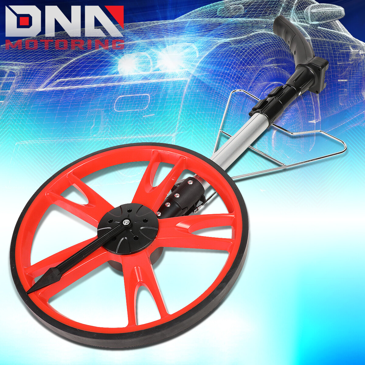 FOLDABLE TELESCOPING ENGINEERS MEASURER LED DIGITAL DISTANCE MEASURING WHEEL gallery