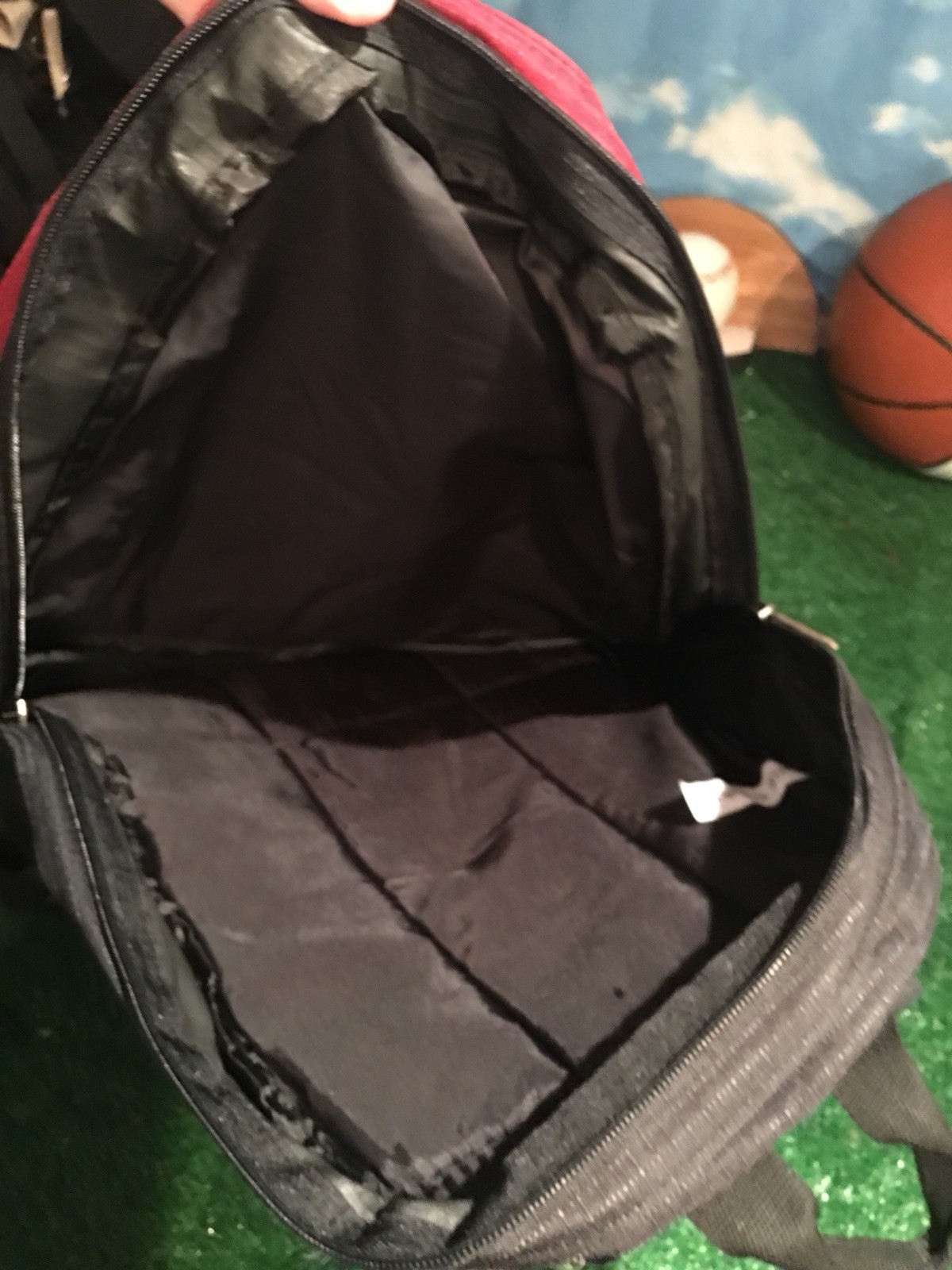 Lake & Trail Backpack Back Pack Black Gray red 3