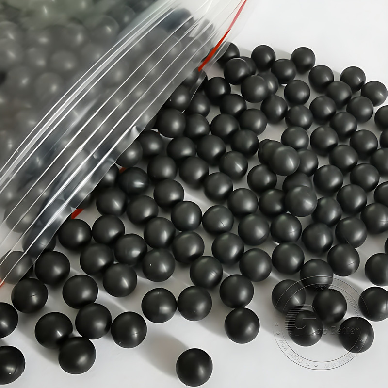 Black Round Solid Rubber Ball Bouncy Balls Training Ball Diameter 2mm - 75mm gallery
