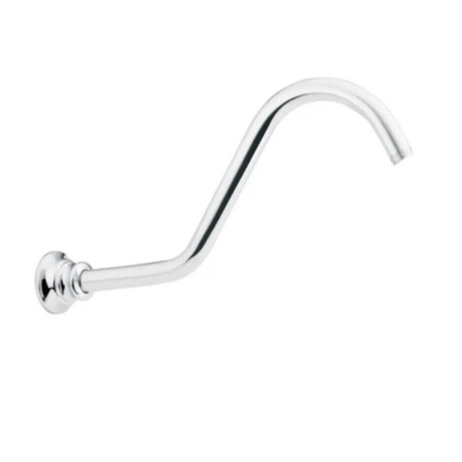 Moen Waterhill S113 14" Shower Arm & Flange in Polished Chrome (NEW) gallery