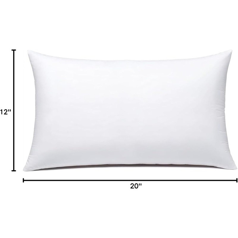 Polyester Throw Pillow Insert Soft Fluffy Cushion Durable Home Decor 12x20 New gallery