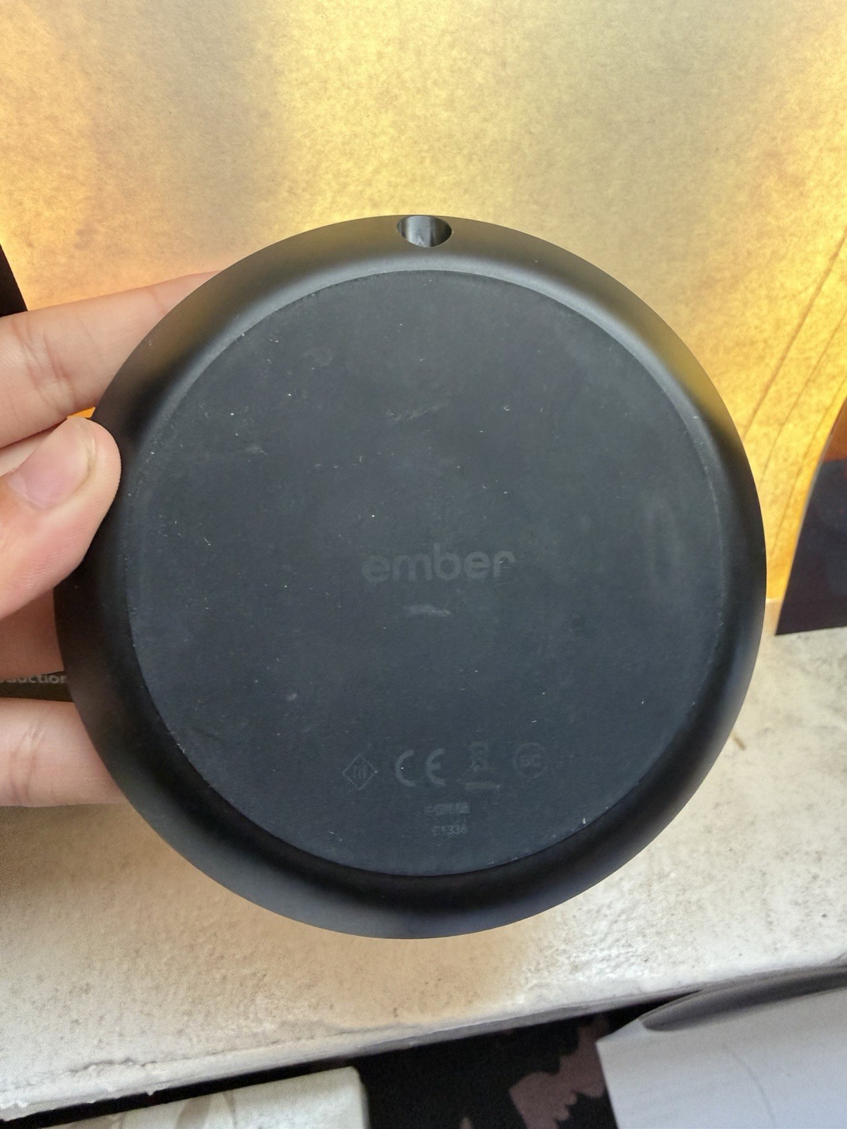 Ember Mug 2 14 Oz Bundle - FOR PARTS - W/ Functional Coaster & Charger Cord gallery