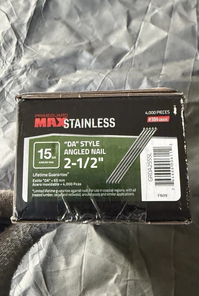 Grip-Rite GRDA25SSL 2-1/2" Stainless Steel Angle Finish Nail gallery