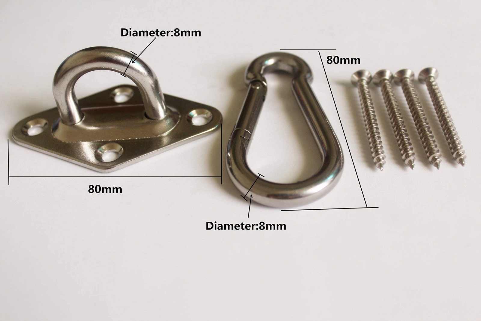 MHMYDZ 1000 lb Capacity Heavy Duty Hammock Hanging kit Ultra Durable Hooks Ca... gallery