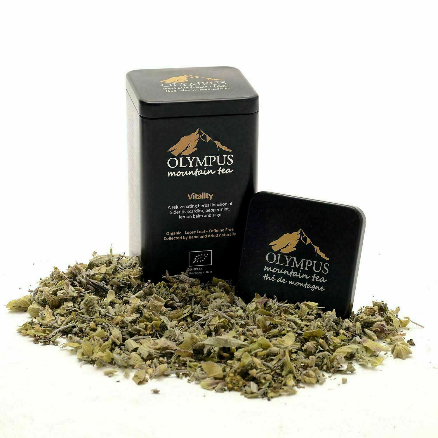 Vitality OLYMPUS Mountain Tea. Organic Tea Herb Mix of: Greek Mountain Tea (Side gallery